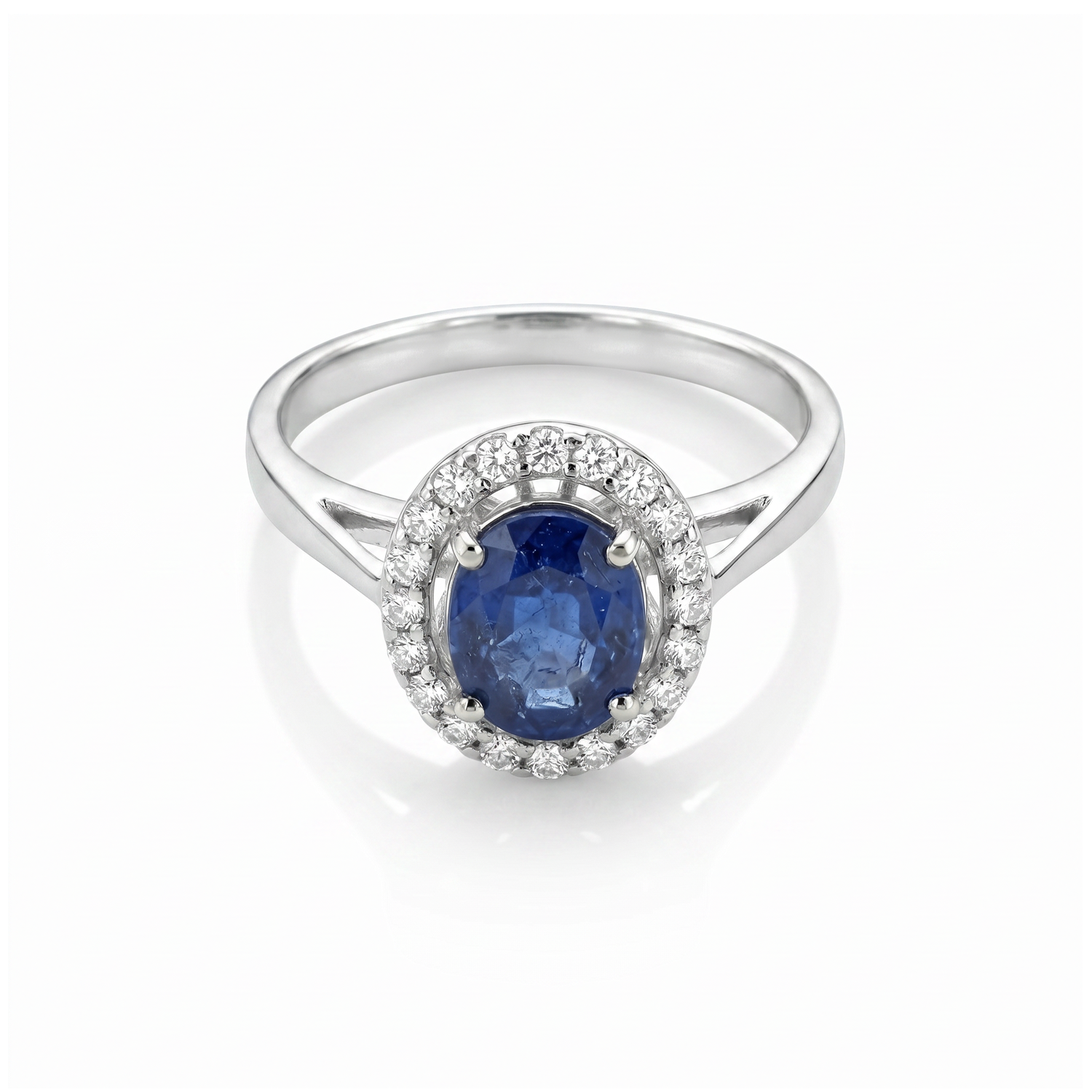 Safira Halo Ring