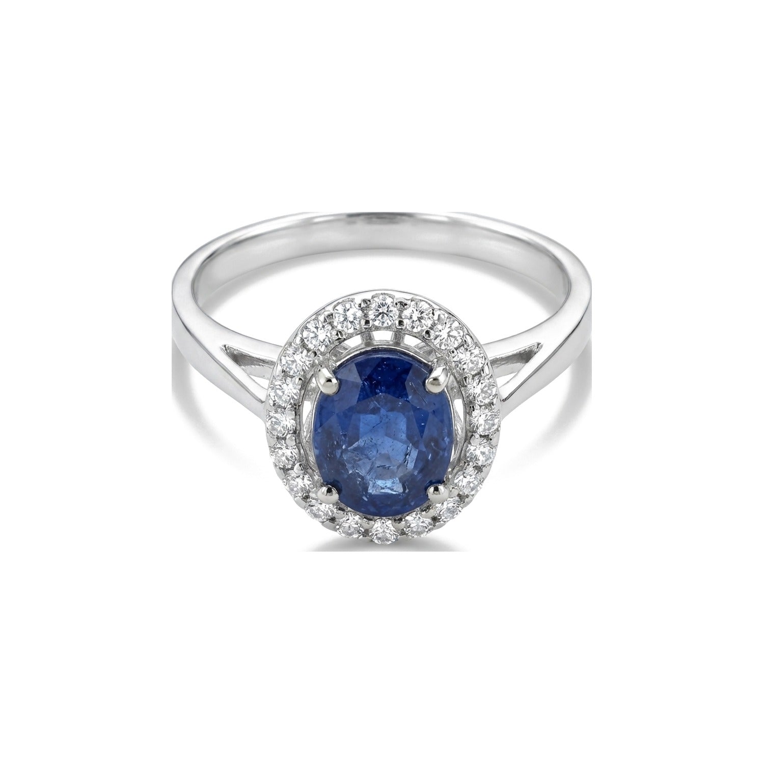 Safira Halo Ring