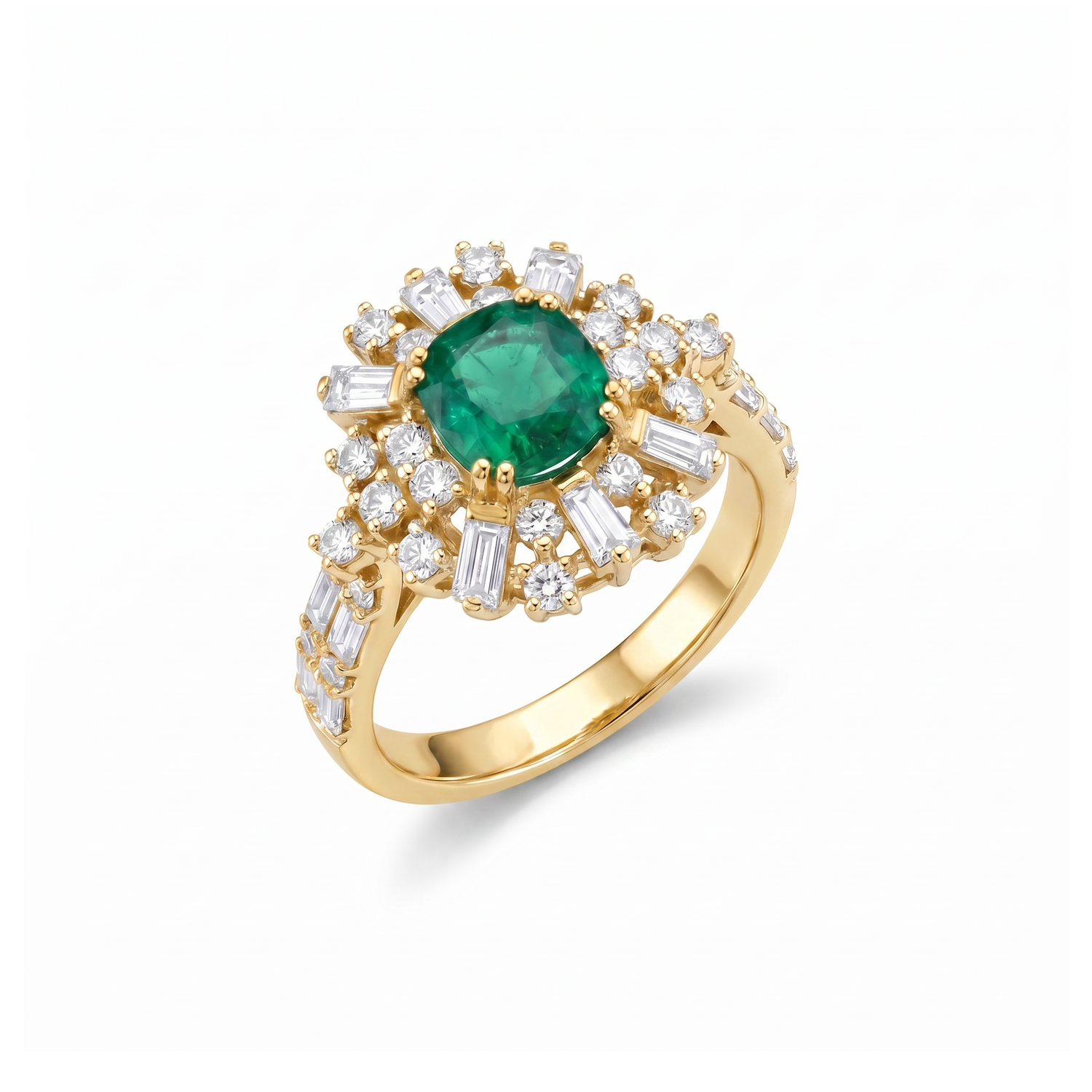 Deco Halo Cocktail Ring