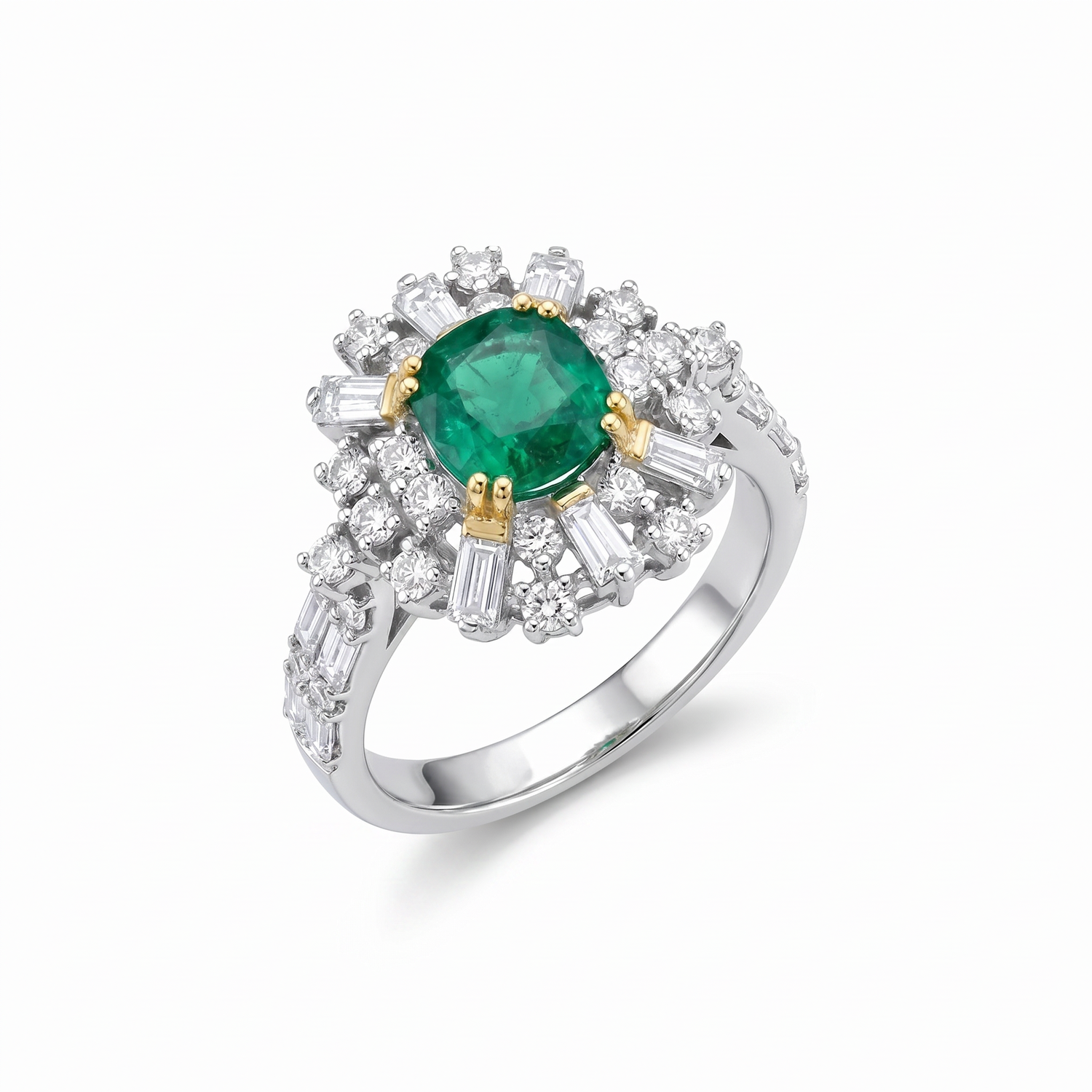 Deco Halo Cocktail Ring