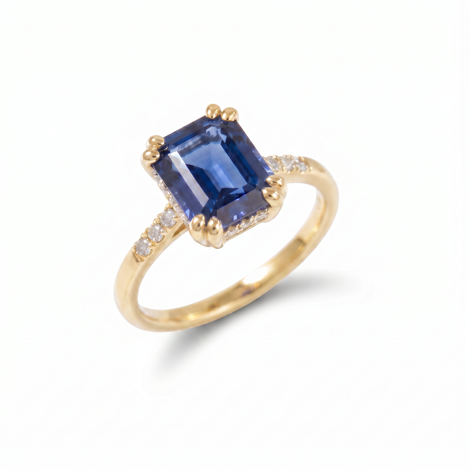Sapphire Halo Ring