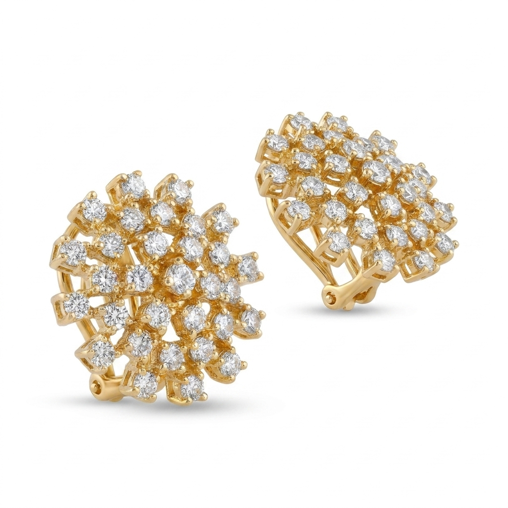 Dahlia Starburst Cluster Studs