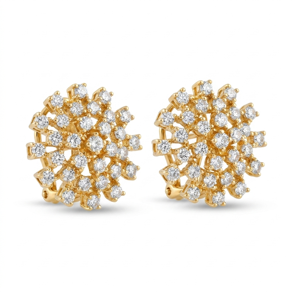 Dahlia Starburst Cluster Studs