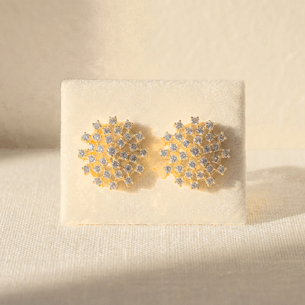 Dahlia Starburst Cluster Studs