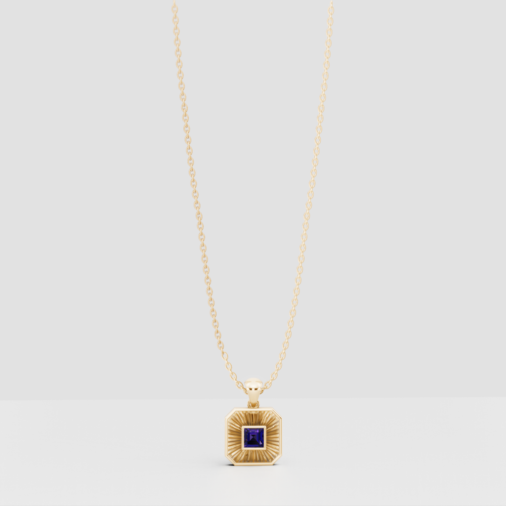 Birthstone Ray Pendant