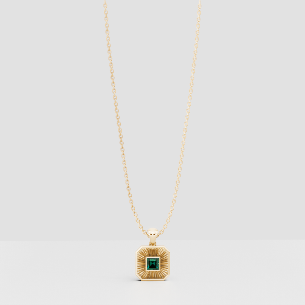 Birthstone Ray Pendant