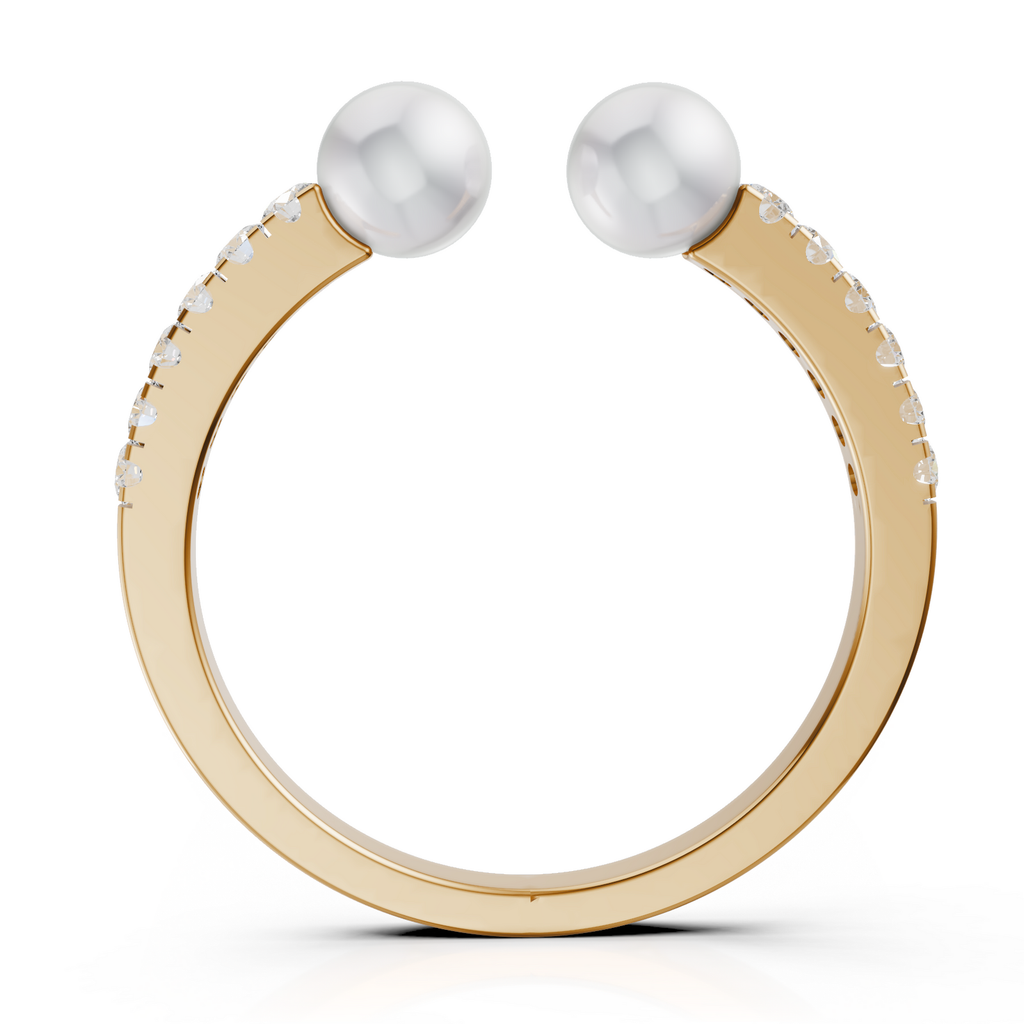 Twin Pearl Ring