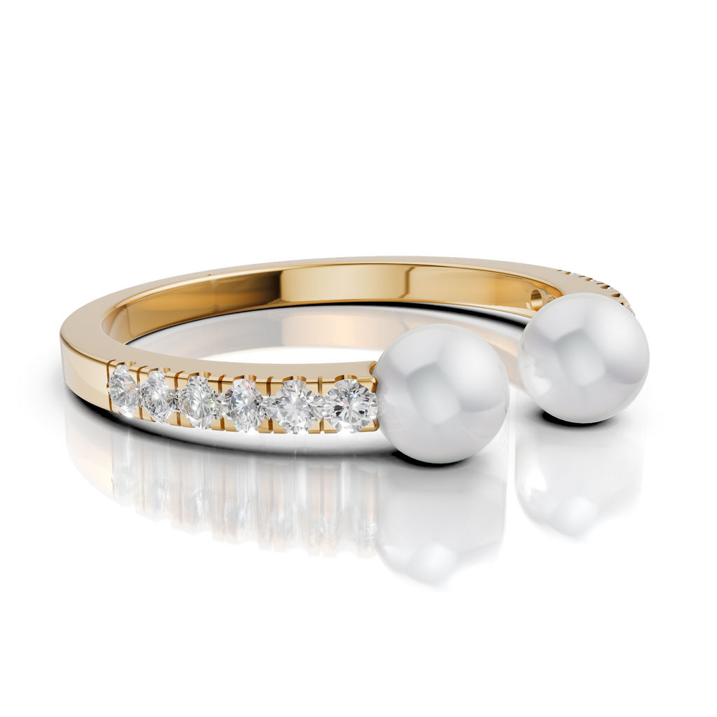 Twin Pearl Ring