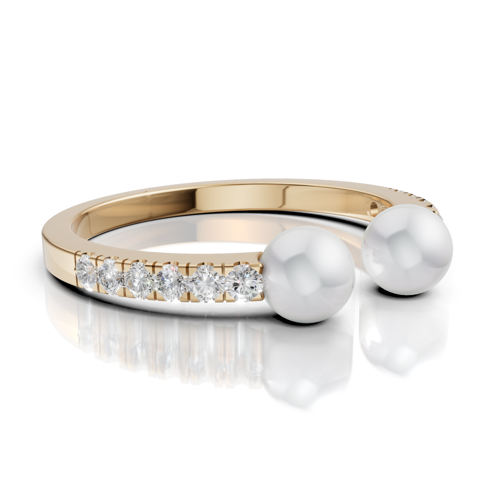 Twin Pearl Ring