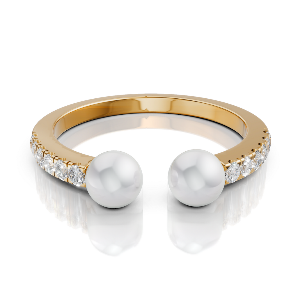 Twin Pearl Ring