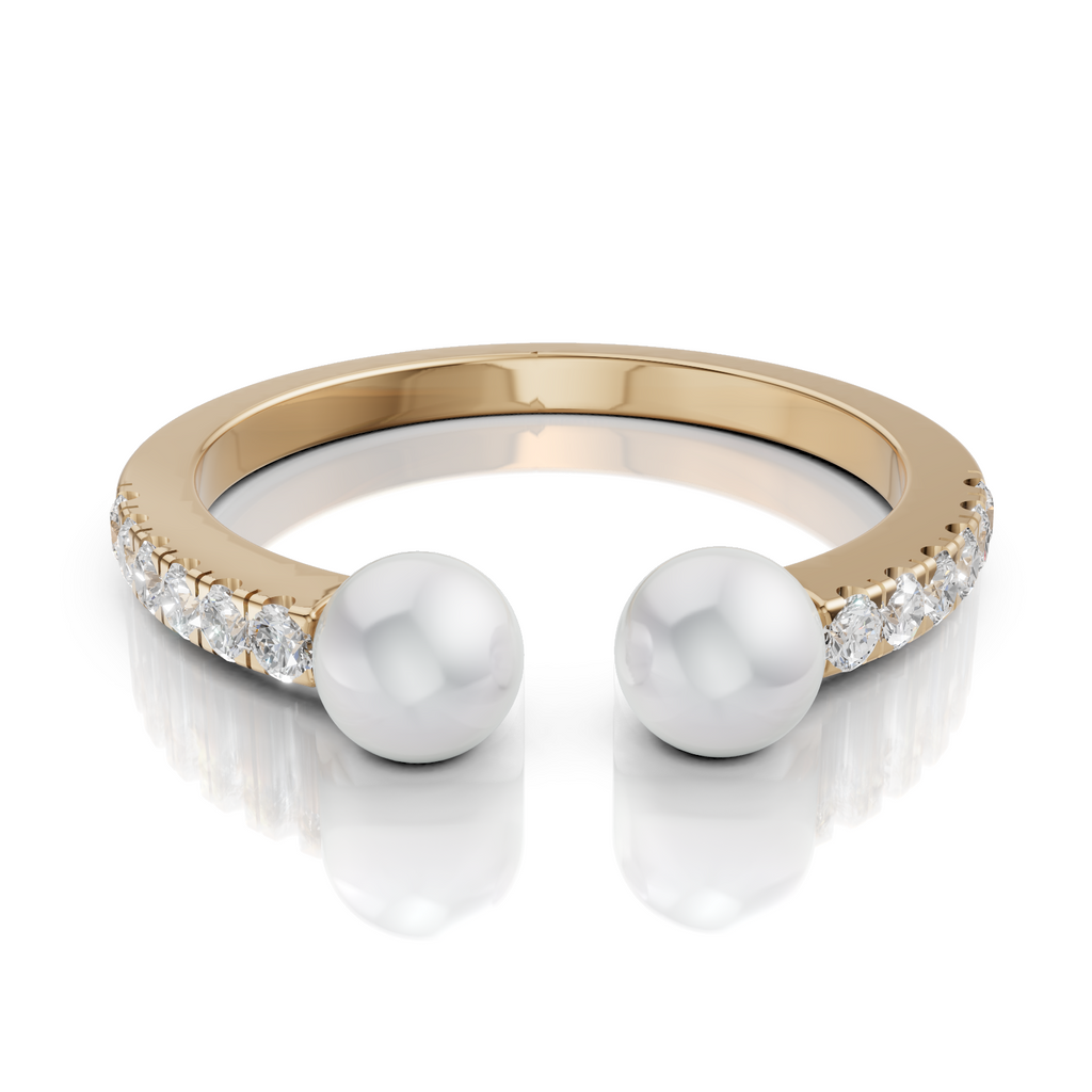 Twin Pearl Ring