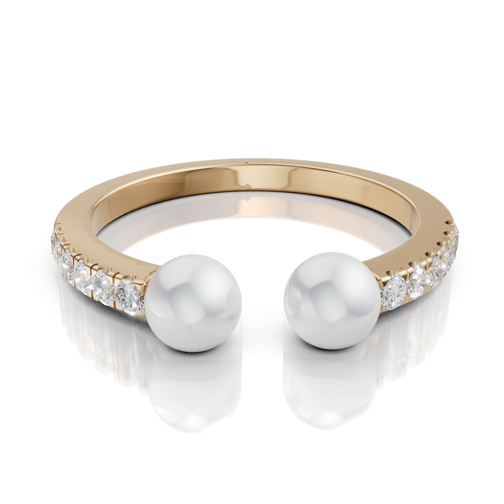 Twin Pearl Ring