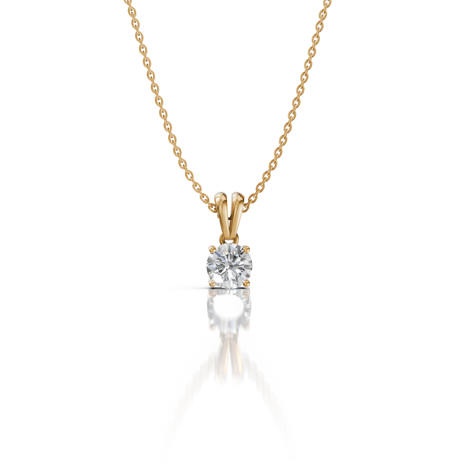 Round Moissanite Pendant Necklace
