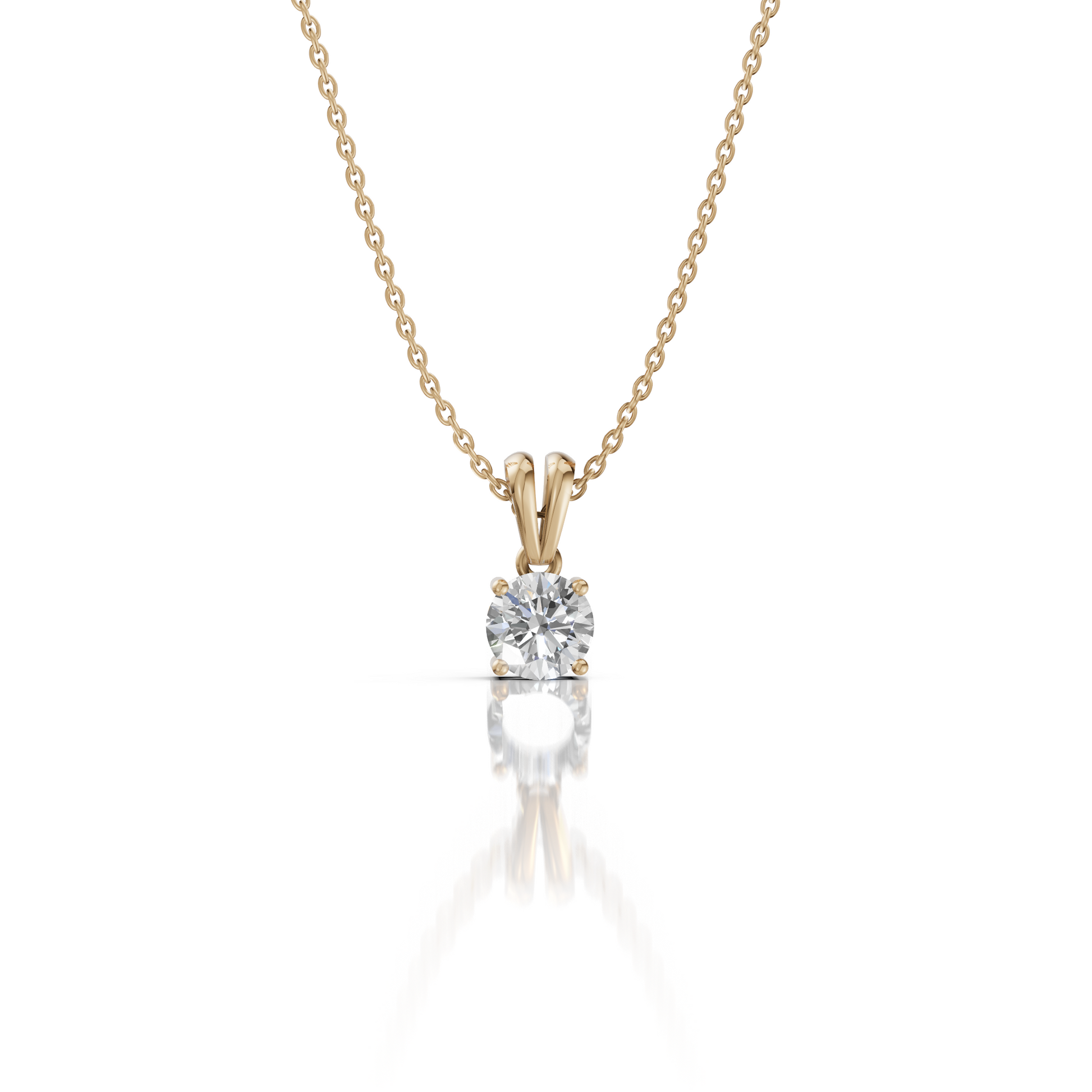 Round Moissanite Pendant Necklace