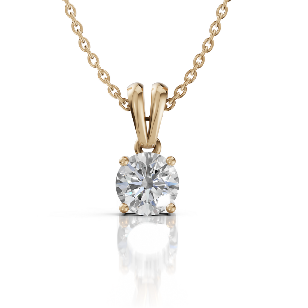 Round Moissanite Pendant Necklace