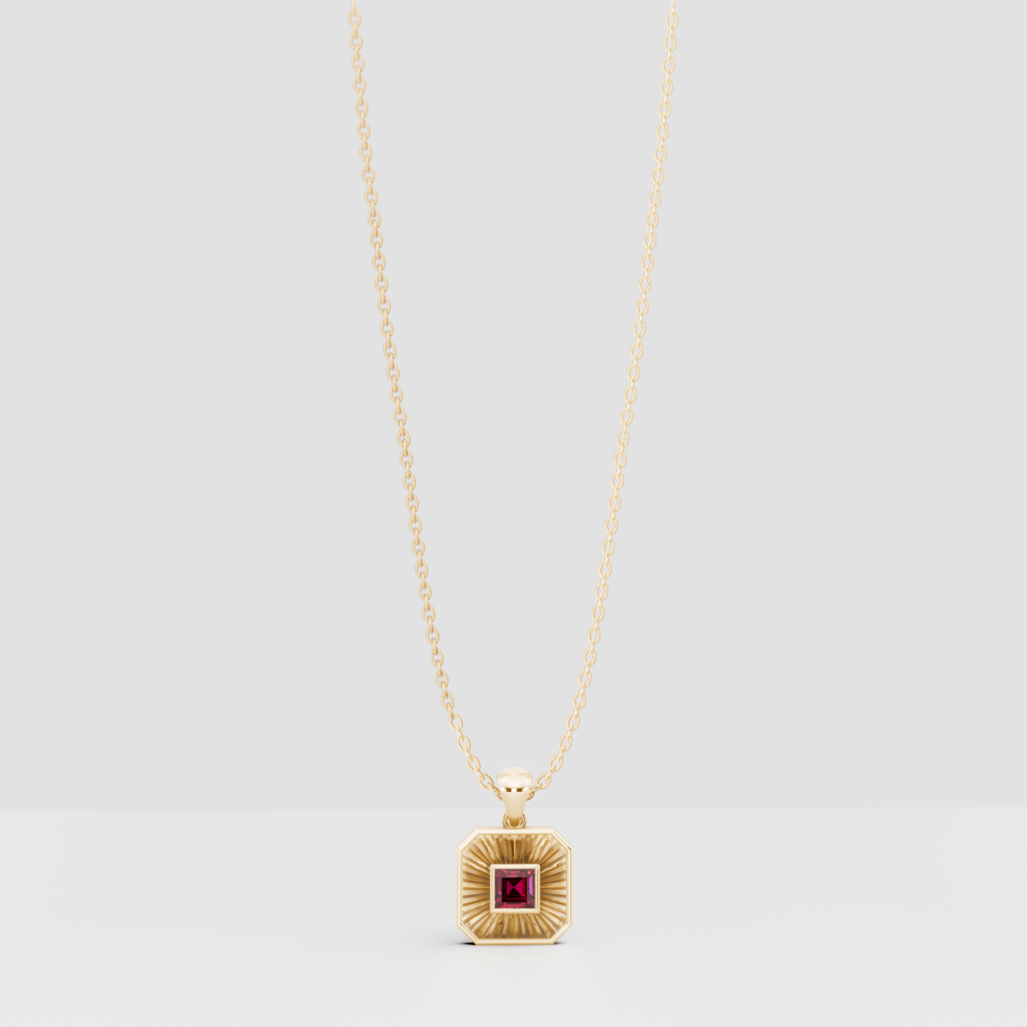 Birthstone Ray Pendant