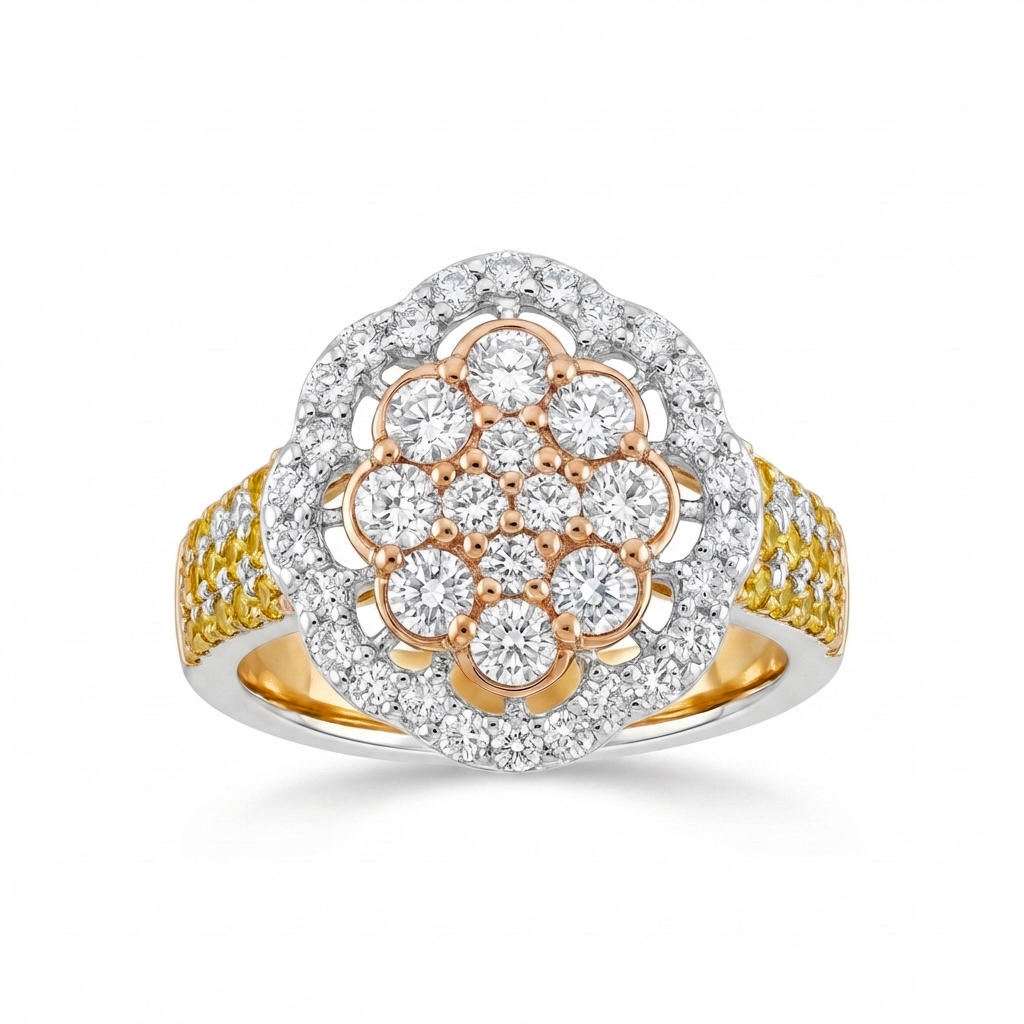Elodie Floral Cocktail Ring