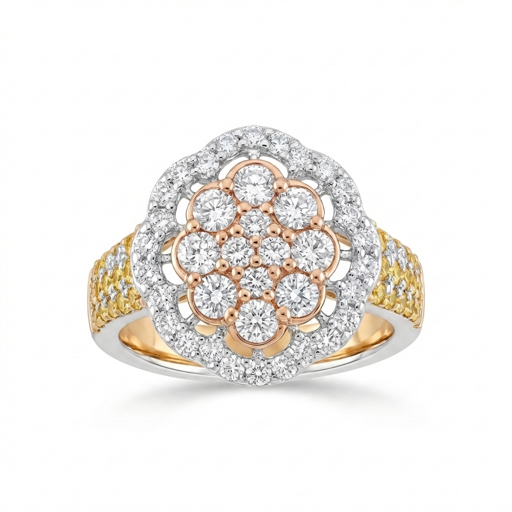 Elodie Floral Cocktail Ring