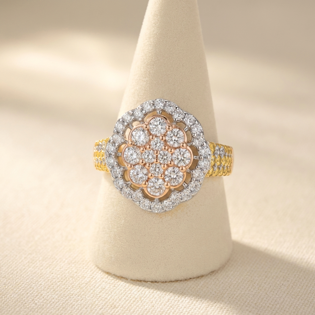 Elodie Floral Cocktail Ring