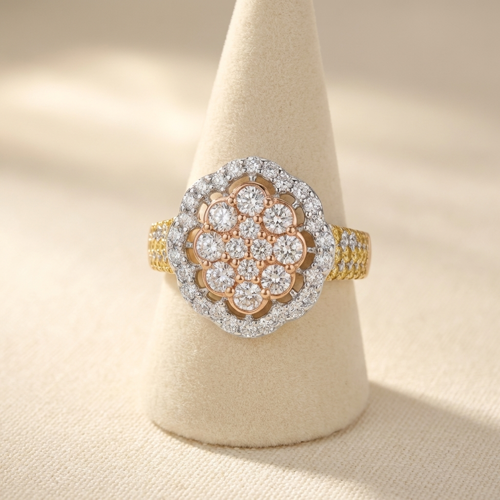 Elodie Floral Cocktail Ring