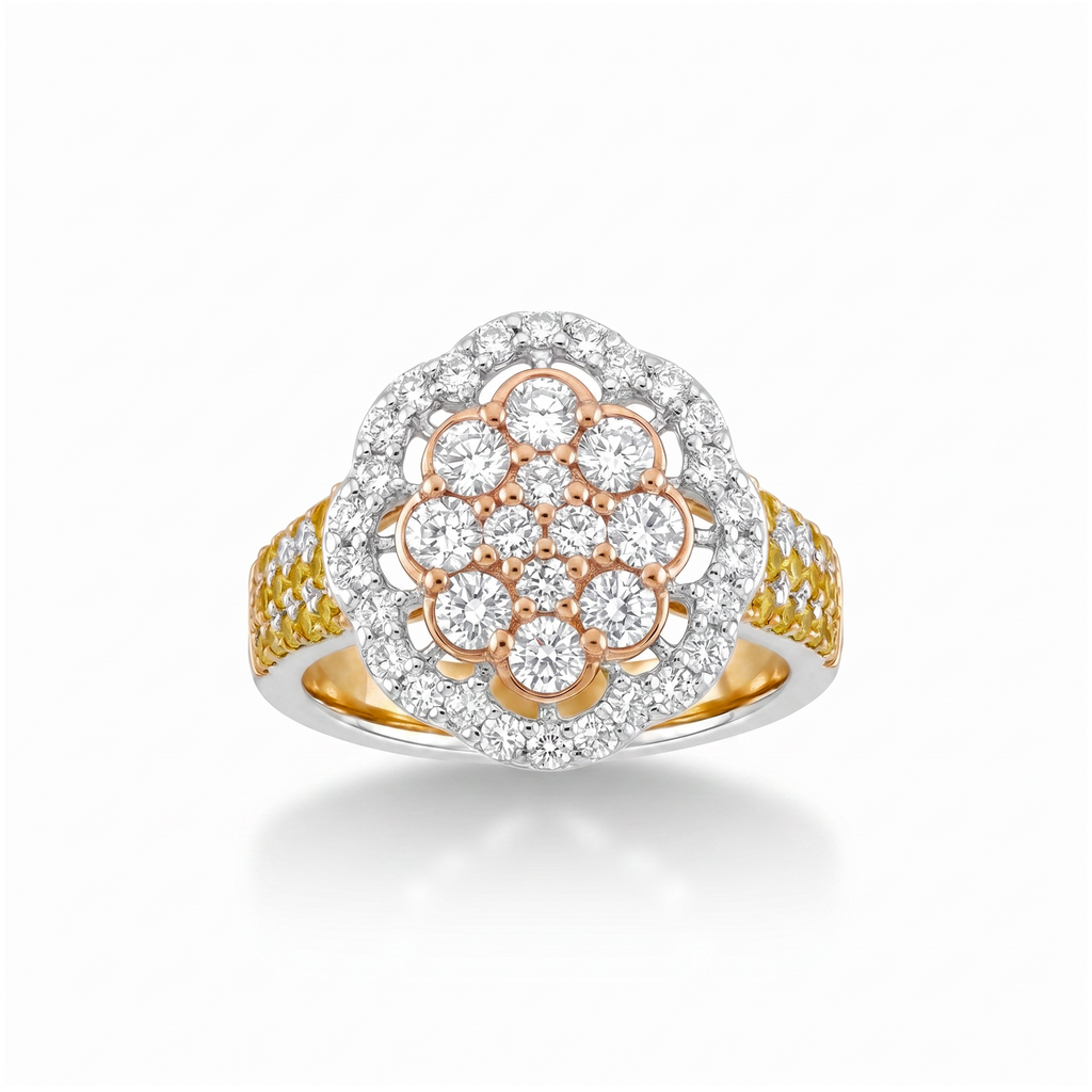 Elodie Floral Cocktail Ring