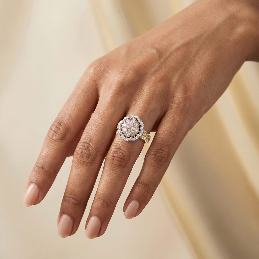 Elodie Floral Cocktail Ring
