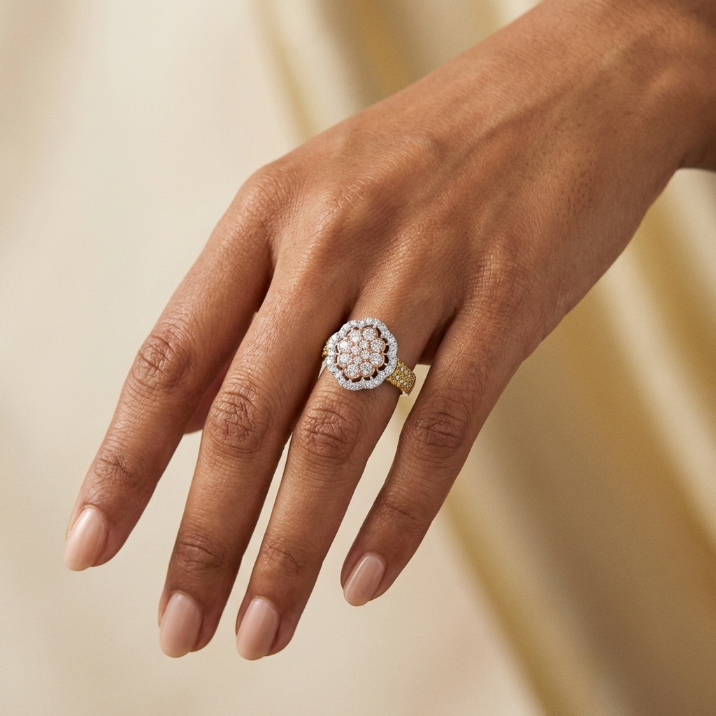 Elodie Floral Cocktail Ring
