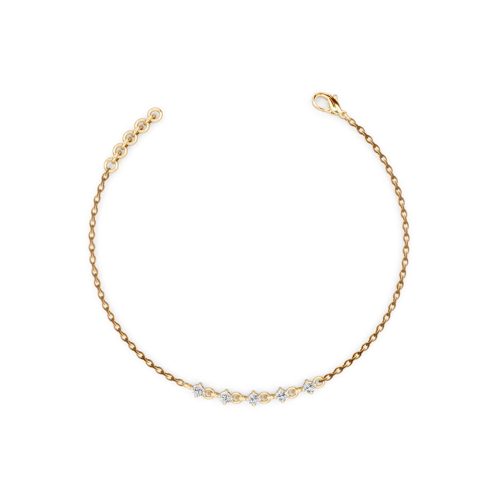 Cluster Arc Stackable Bracelet — 21k Gold Polish