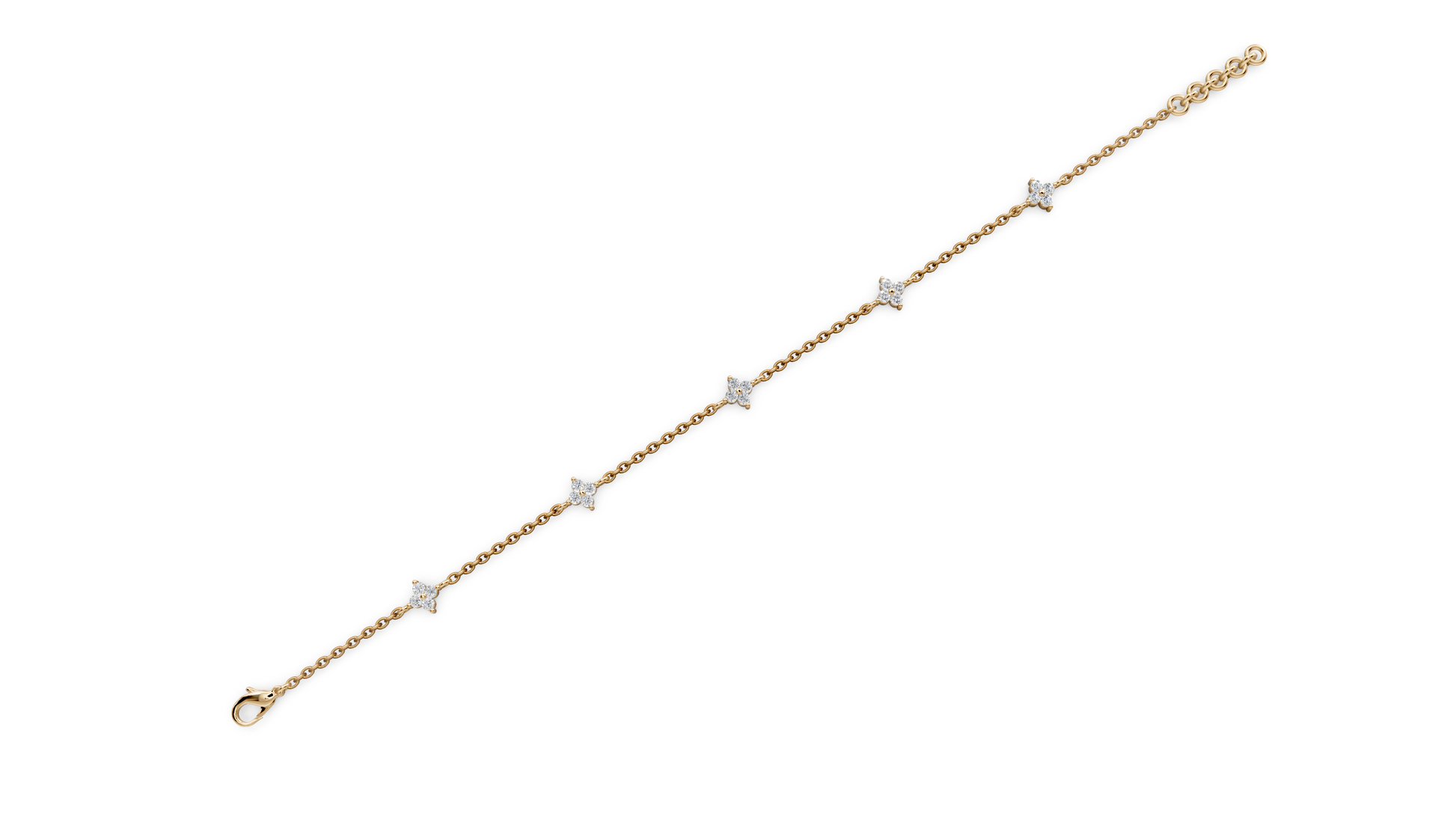 Star Blossom Stackable Bracelet — 21k Gold Polish detail