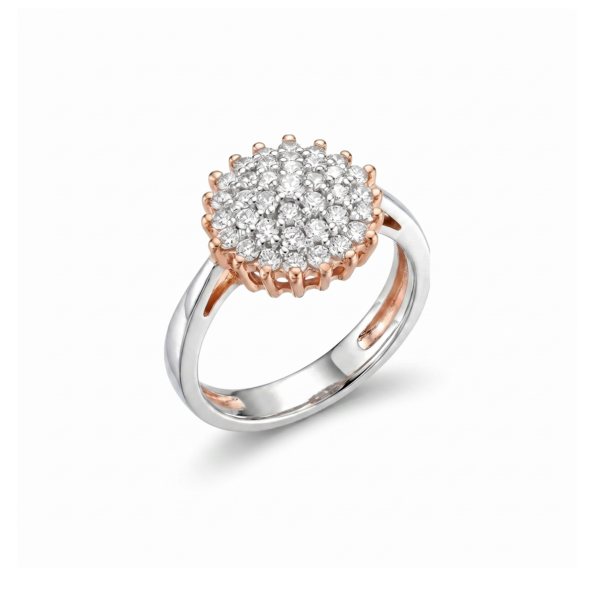 Livia Cluster Button Ring