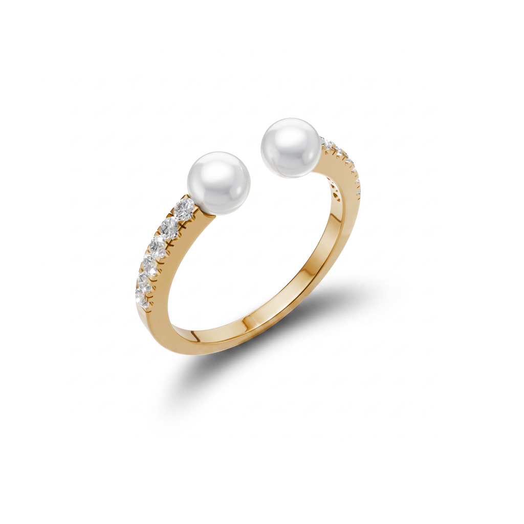 Twin Pearl Ring