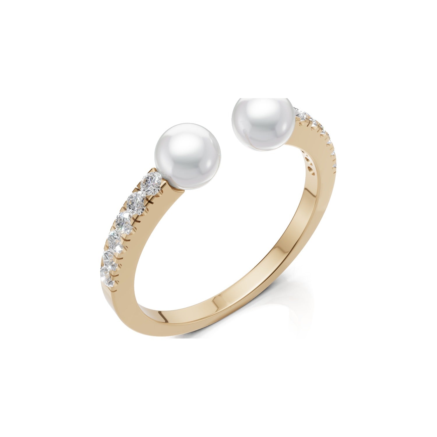 Twin Pearl Ring