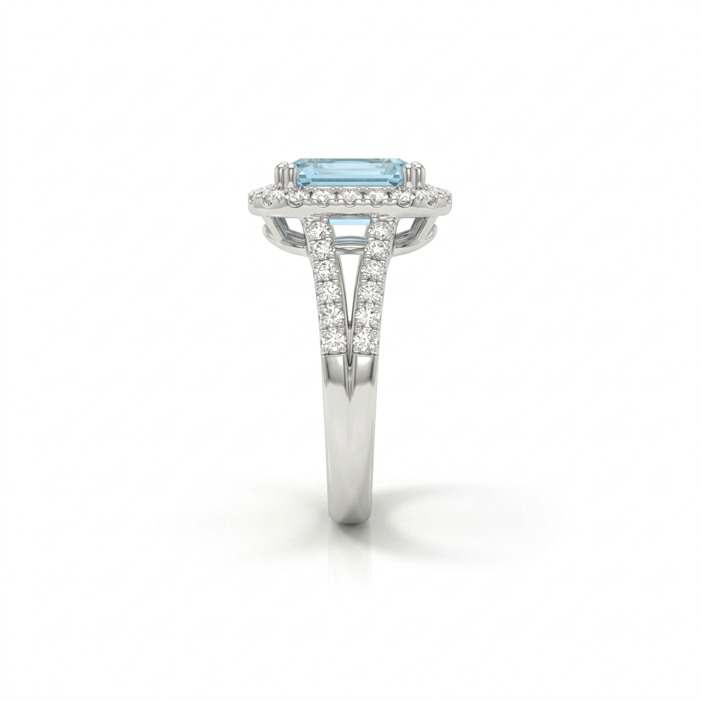 Azzura Emerald Cut Ring