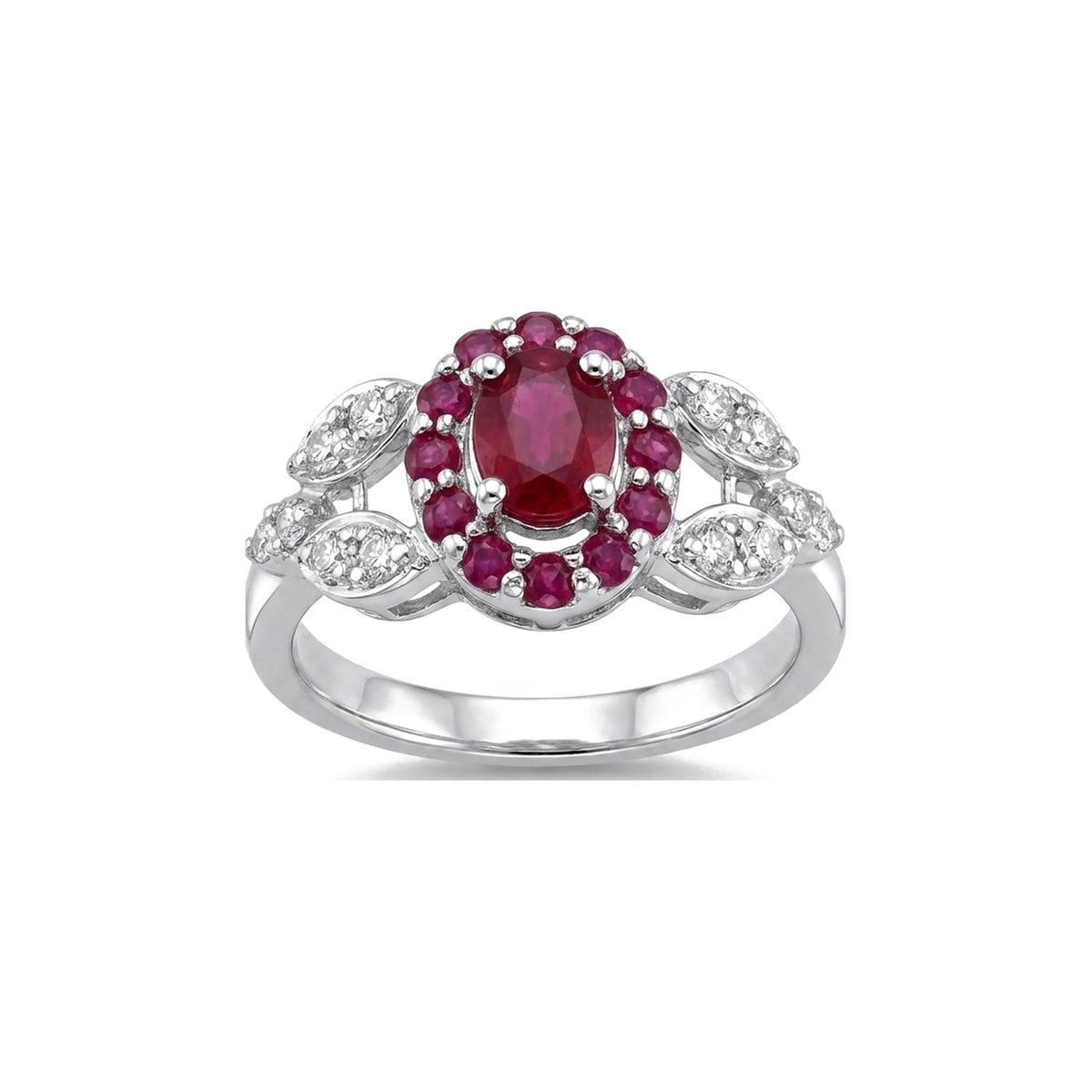 Vivienne Oval Halo Ring