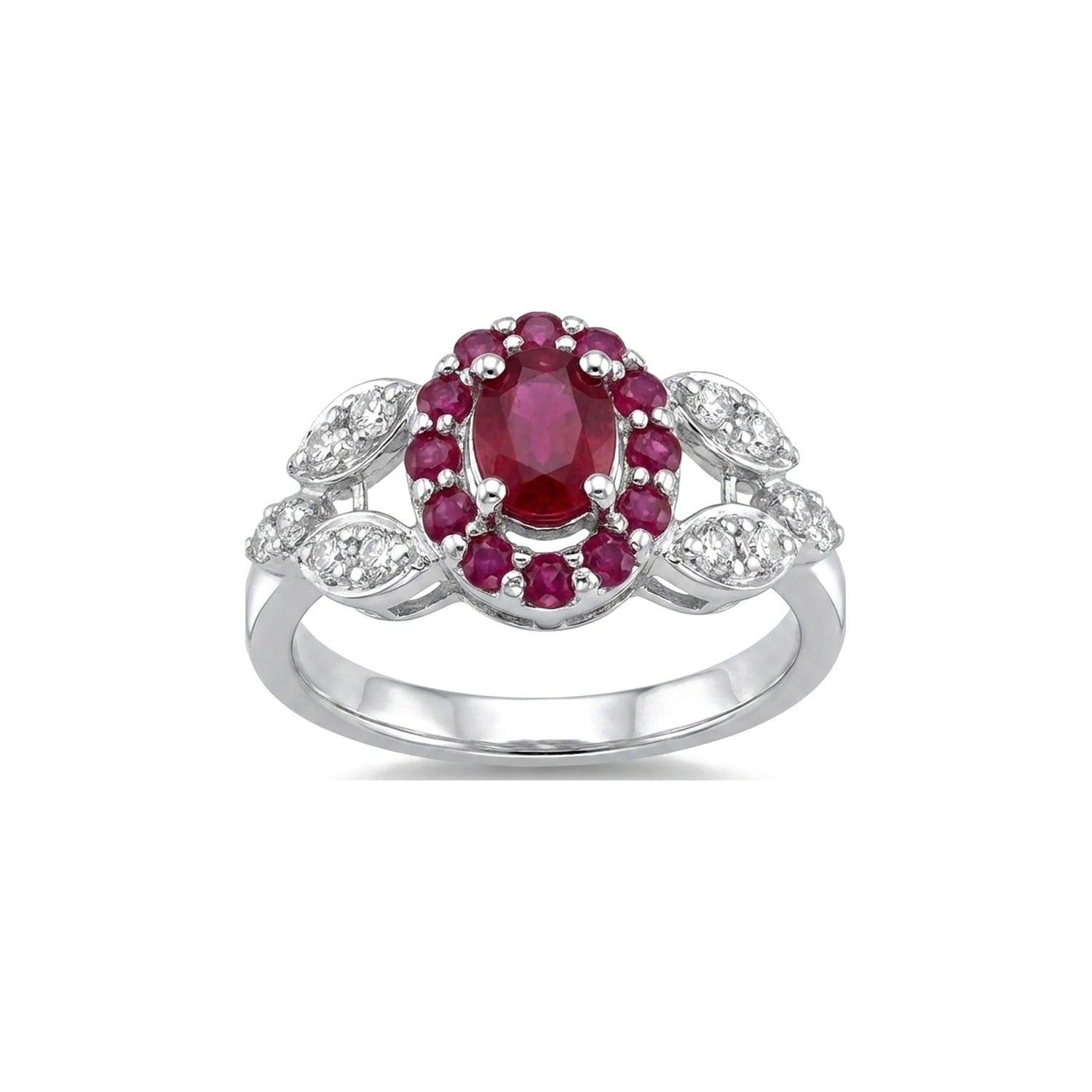 Vivienne Oval Halo Ring